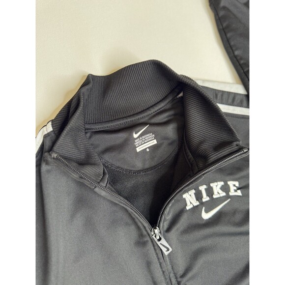 Nike Kids Track Jacket Boys Size 6 Full Zip Athletic Swoosh - Picture 2 of 6